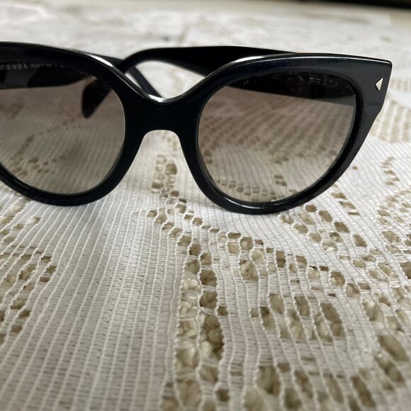 Prada Black Cat-Eye Sunglasses - Picture 1 of 5